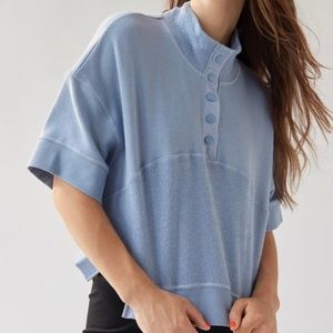 urban outfitters bdg hali short sleeve popover sweatshirt